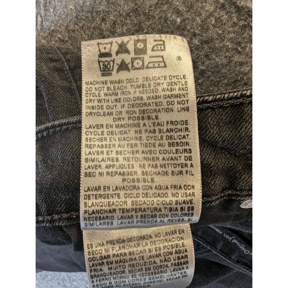 Levi's Jeans 12 Women's Mid-Rise Black Skinny Medium Wash Cotton 2 Buttons - Picture 12 of 15